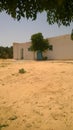 Simple tunisian house was built in 70s Royalty Free Stock Photo