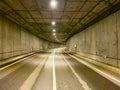 Simple tunnel passageways and reinforced concrete structure Royalty Free Stock Photo