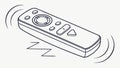 Simple TV Remote Control Illustration, vector design Generative AI Royalty Free Stock Photo