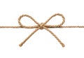 Simple twine bow isolated on transparent background Royalty Free Stock Photo