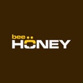 Simple typography bee honey wordmark