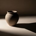 A simple, unglazed clay pot is Royalty Free Stock Photo