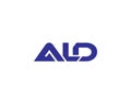 Simple Unique ALD Letter Logo Design Concept