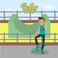 Gift for Skaters Illustration Vector Art Logo