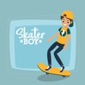 Gift for Skaters Illustration Vector Art Logo