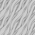 Simple unobtrusive grey pattern with abstract thin waves