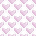 Simple Valentine`s day background made of hearts