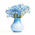 Simple Vase Forget-me-not Beautiful Decor For Any Space