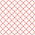 Simple vector abstract minimal geometric seamless pattern. Coral and white color Royalty Free Stock Photo