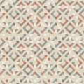 Simple vector abstract seamless pattern. Vintage boho style background texture Royalty Free Stock Photo