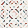 Simple vector abstract seamless pattern. Vintage boho style background texture Royalty Free Stock Photo