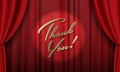 Simple vector background template with Thank You quotation