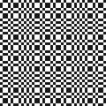 Simple vector black and white checkered geometric seamless pattern with squares Royalty Free Stock Photo