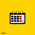 Simple vector design icon calendar Royalty Free Stock Photo
