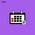 Simple vector design icon calendar Royalty Free Stock Photo