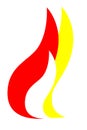 Element Design for your Logo : Fire, at white background