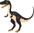 simple vector Eoraptor clipart Royalty Free Stock Photo