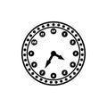 Clock icon.Icon style clock graphic.Clock icon vector.Vector illustration of a clock