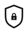 Shield security lock icon