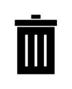 Trash bin icon Royalty Free Stock Photo