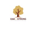 Simple vector golden oak so strong