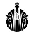 Simple Vector Icon of Agbada Logo Illustration. Royalty Free Stock Photo