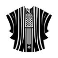 Simple Vector Icon of Agbada Outfit Logo Illustration. Royalty Free Stock Photo