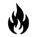 Simple Vector Icon Of Flame And Sparks Logo Design Illustration. Royalty Free Stock Photo
