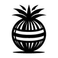 Simple vector icon fruta bomba logo design illustration. Royalty Free Stock Photo