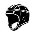 Simple Vector Icon Of Headgear Rugby Logo Design Illustration. Royalty Free Stock Photo