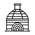 Simple Vector Icon Of Kiln Logo Design Illustration. Royalty Free Stock Photo