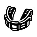 Simple Vector Mouthguard Icon Logo Design Illustration. Royalty Free Stock Photo