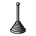 Simple Vector Icon Of Plunger Logo Design Illustration. Royalty Free Stock Photo