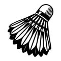Simple Vector Icon of Shuttlecock Illustration. Royalty Free Stock Photo