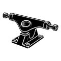Simple Skateboard Trucks Vector Icon For Logo Design Illustration Use. Royalty Free Stock Photo