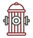 Vector icon of a water hydrant