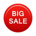 Big sale button Royalty Free Stock Photo