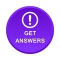 Get answers button Royalty Free Stock Photo