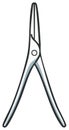 Simple vector illustration of a needle-nose pliers hand tool Royalty Free Stock Photo