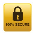 100% secure button