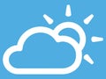 Weather Forecast App Icon for Fairly Sunny