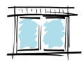 A simple vector illustration of a window