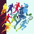 professional sports athletes competing in sporting events for tennis