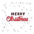 Simple vector Merry Christmas Origami lettering