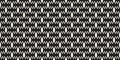 Simple vector mesh seamless pattern. Black and white abstract background texture, endless design Royalty Free Stock Photo