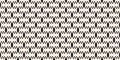 Simple vector mesh seamless pattern. Black and white abstract background texture Royalty Free Stock Photo