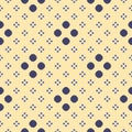 Simple vector minimalist seamless pattern. Colorful polka dot geometric texture Royalty Free Stock Photo