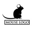 Simple vector mouse design logo Royalty Free Stock Photo