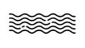 Simple Wavy Lines Pattern, Minimalist Fluid Design, vector design Generative AI Royalty Free Stock Photo