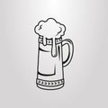 Simple vector pictogram with a beer mug